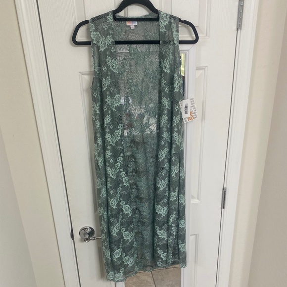 NWT - LulaRoe Joy Long Lace Sleeveless Vest (XS) - Picture 1 of 5